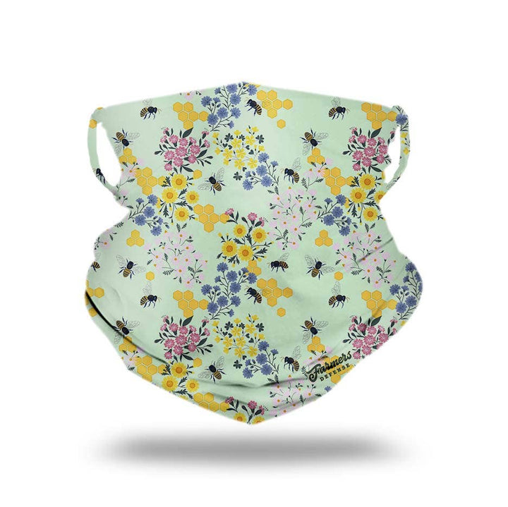 Farmers Neck Gaiter - Save the Bee's Mint FINAL SALE