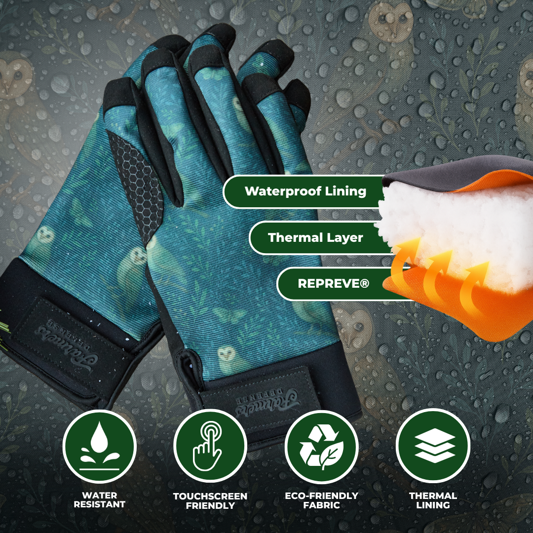 Waterproof Winter Gloves -  Twilight Owls