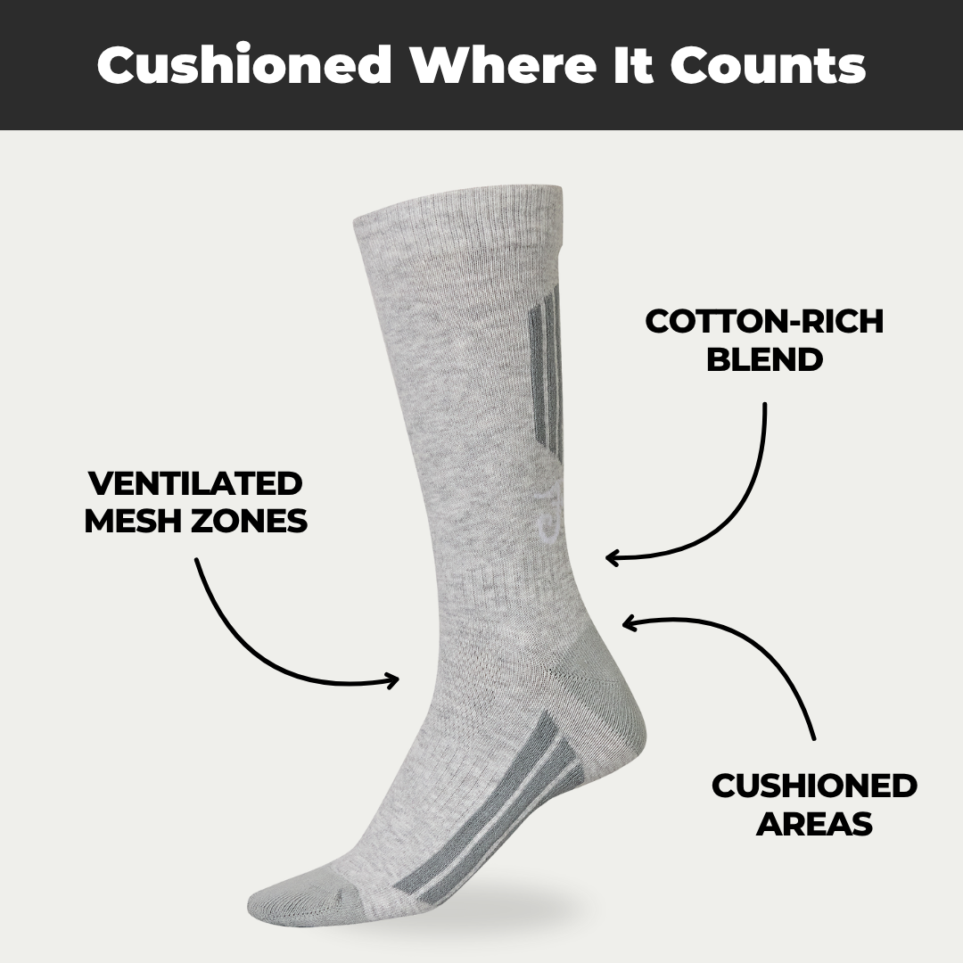 Winter Socks - Bug Repellent- Mid-Calf - Stone