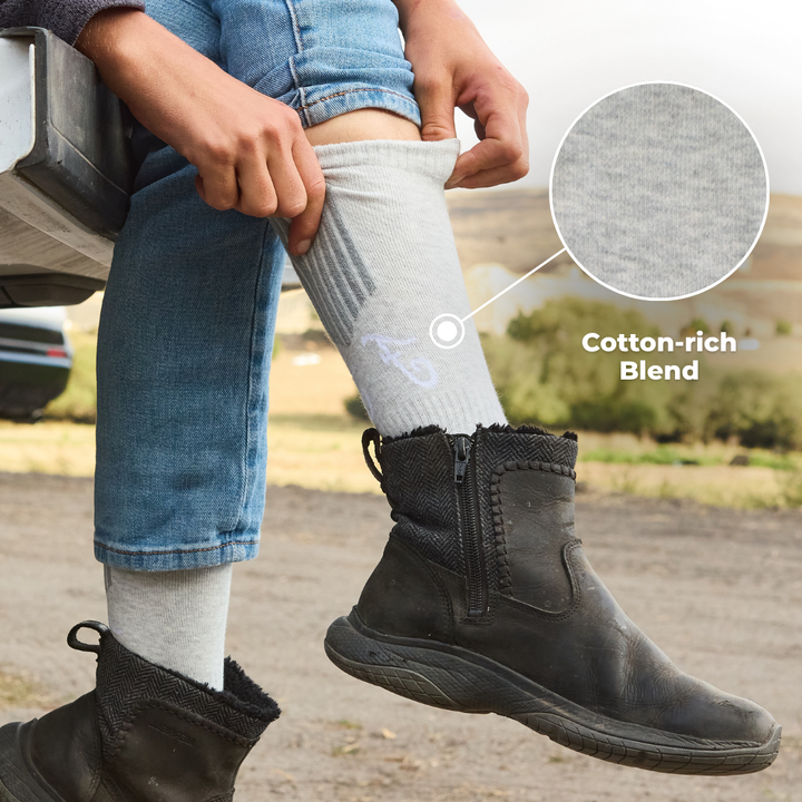Winter Socks - Bug Repellent- Mid-Calf - Stone