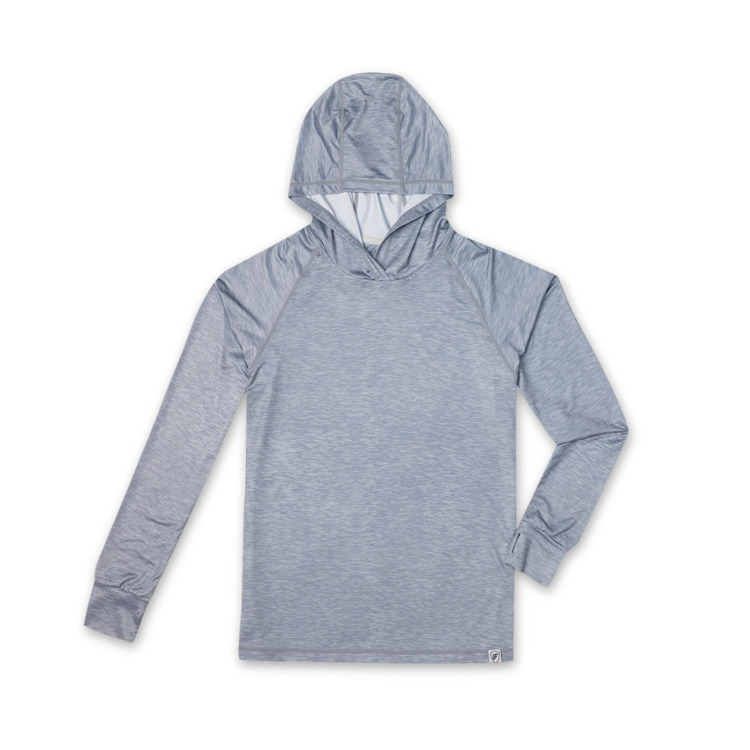 Men's UV Sun Hoodie - Heather Grey
