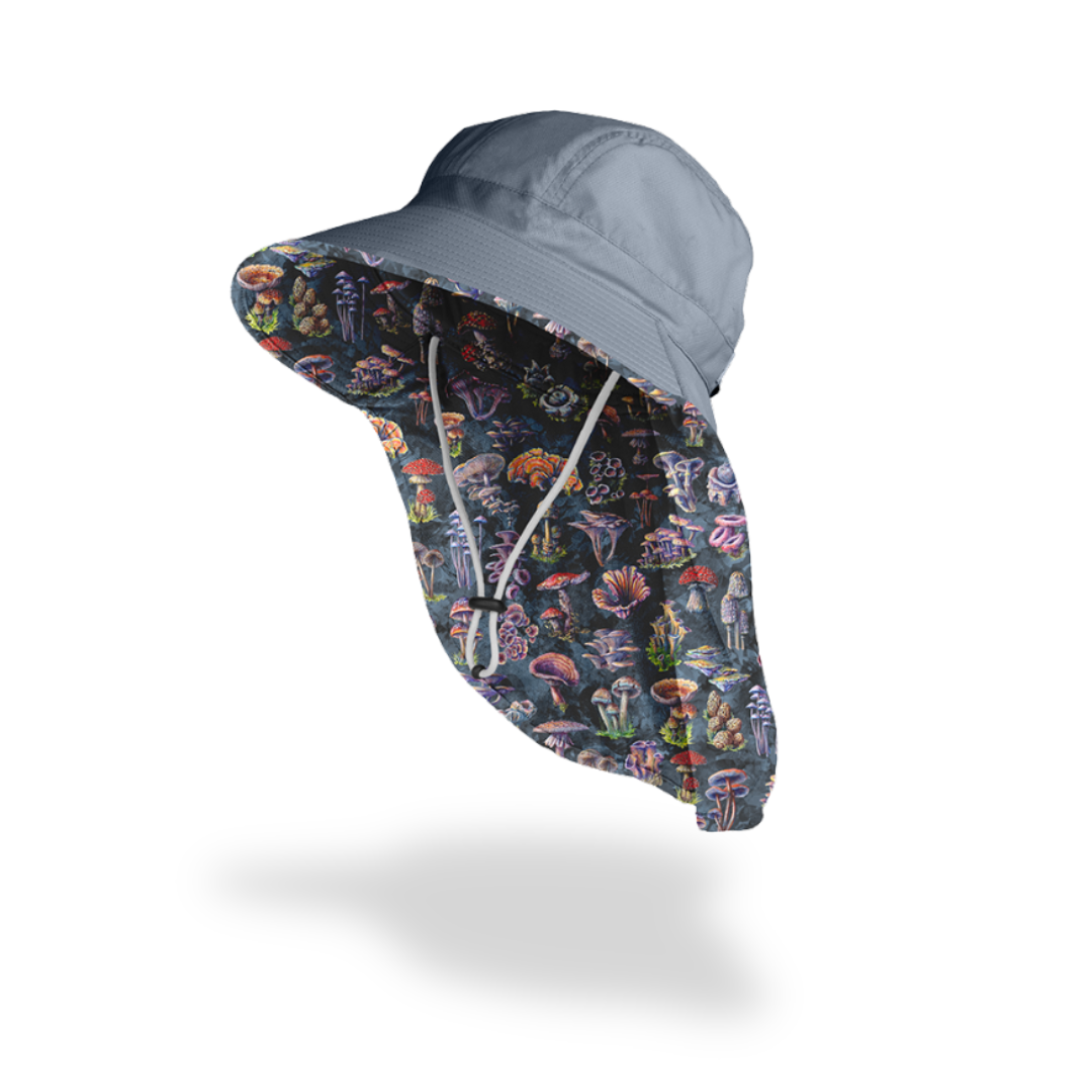 Sun Hat - Fungi Forager’s - Grey