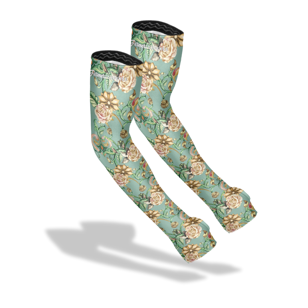 Protection Sleeves - Antique Bloom - Green
