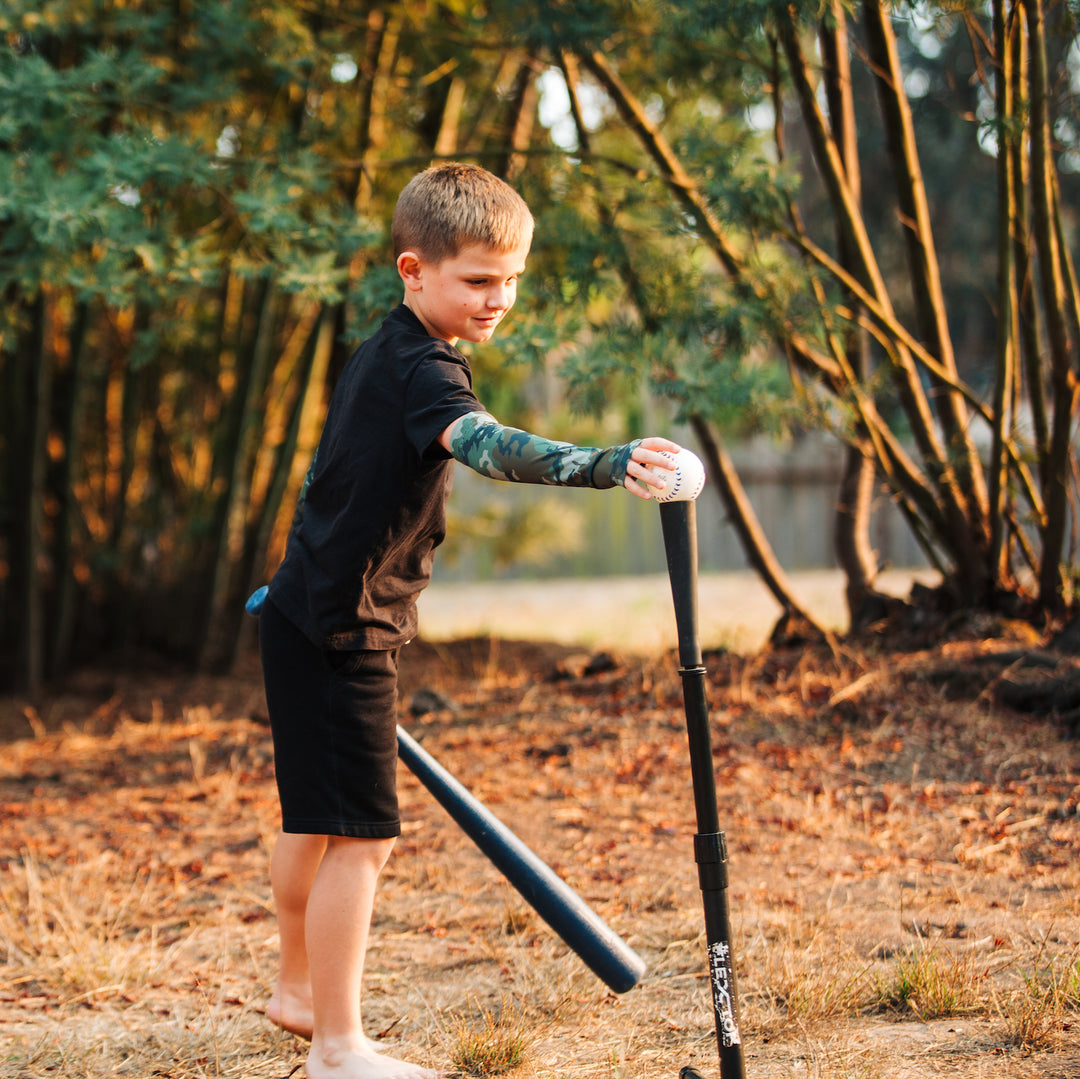 Kid's Protection Sleeves - Green Brush Camo