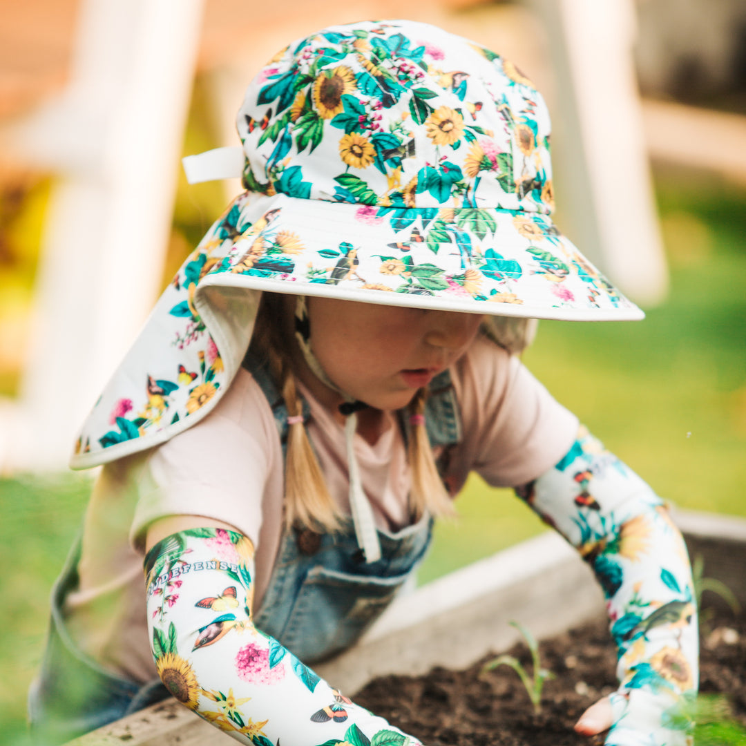 Kid's Sun Hat - Garden flower