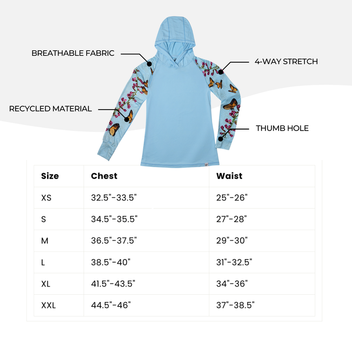 Women's UV Sun Hoodie - Monarch