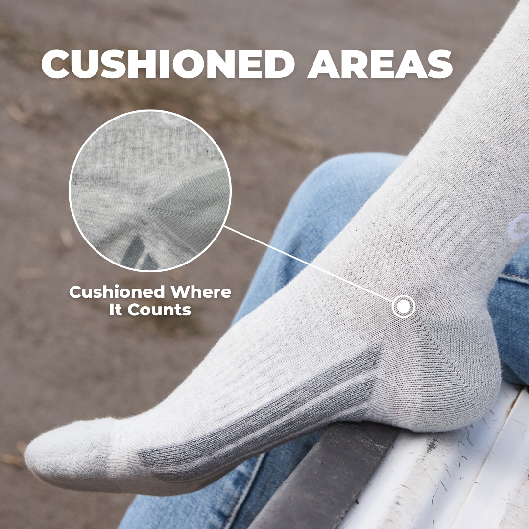 Winter Socks - Bug Repellent- Mid-Calf - Stone