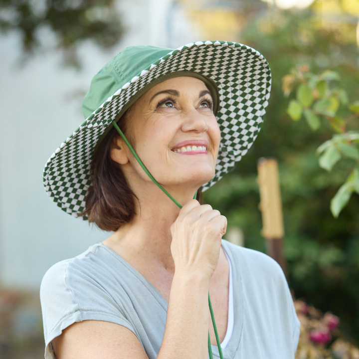 Venture Sun Hat - Moss Check
