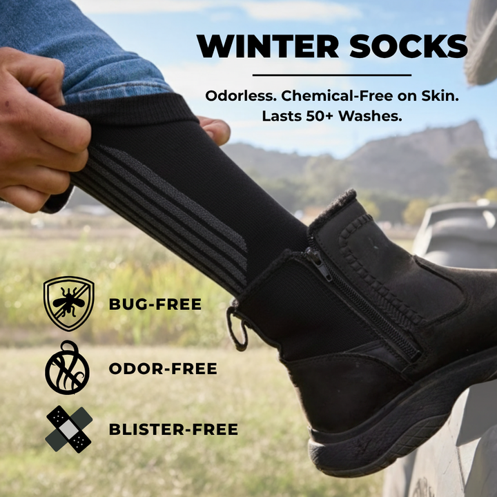 Winter Socks - Bug Repellent- MId-Calf - Night