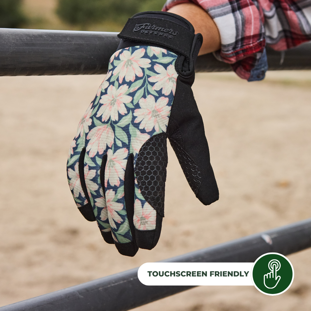 Waterproof Winter Gloves - Painted Peony