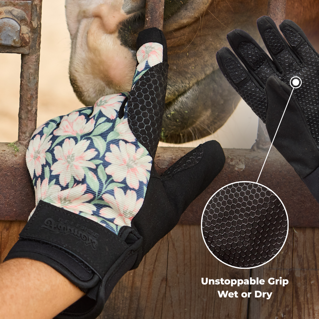 Waterproof Winter Gloves - Painted Peony