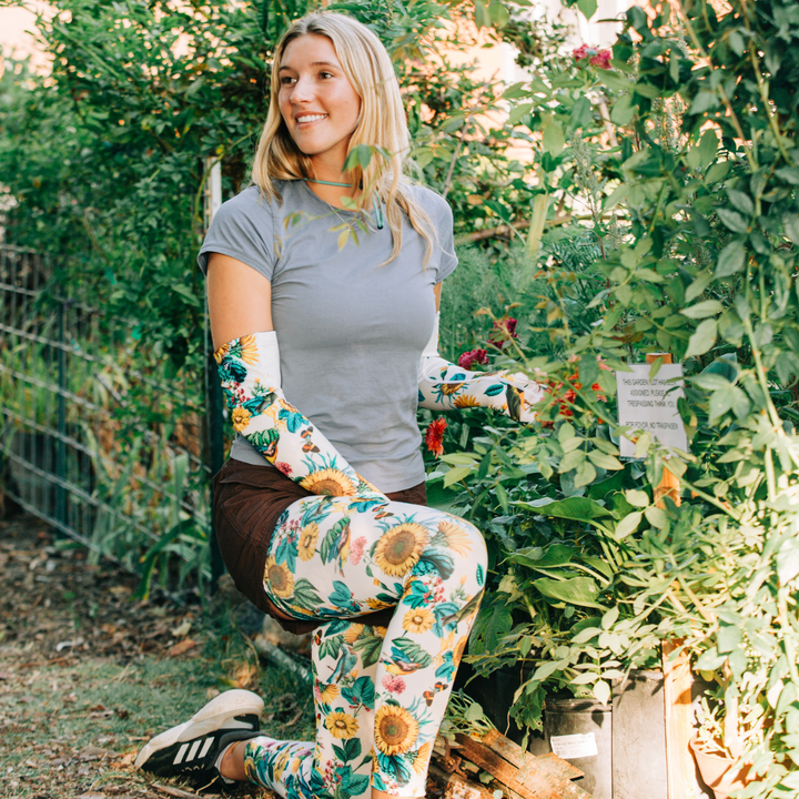 Protective Leg Sleeve - Garden Flower
