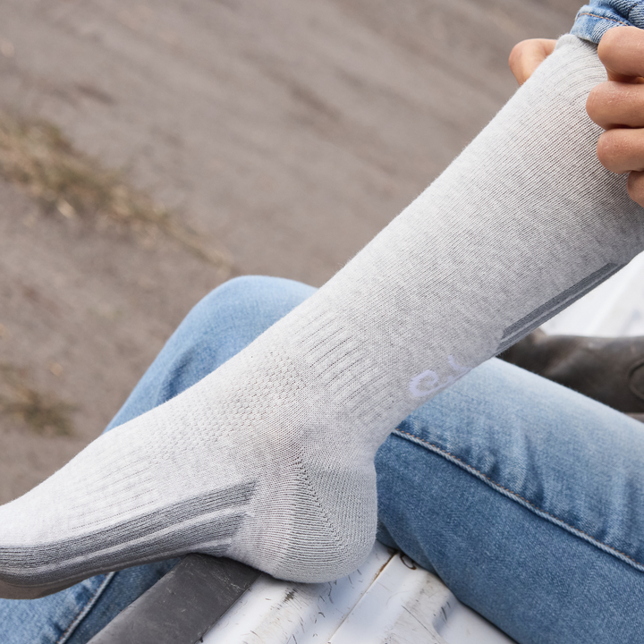 Winter Socks - Bug Repellent- Mid-Calf - Stone