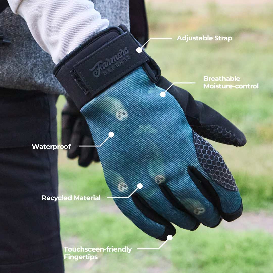 Waterproof Winter Gloves -  Twilight Owls