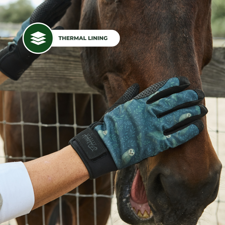 Waterproof Winter Gloves -  Twilight Owls