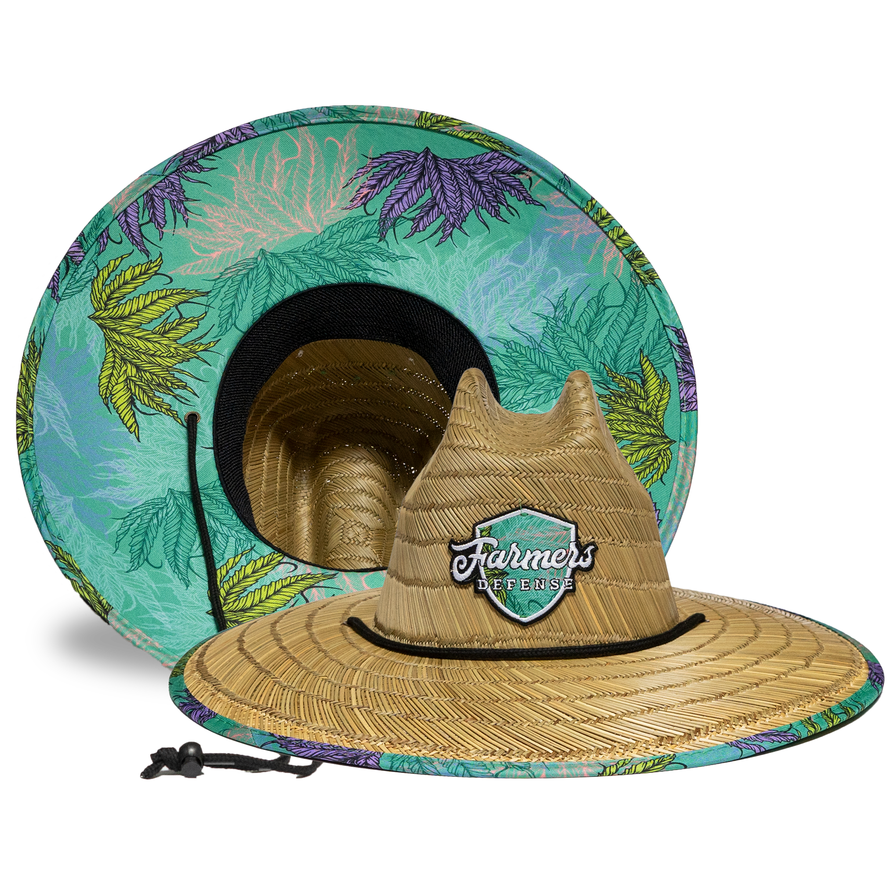 Busch Light Mountain Logo Straw Beach Cowboy Hat With Curved Brim Tan