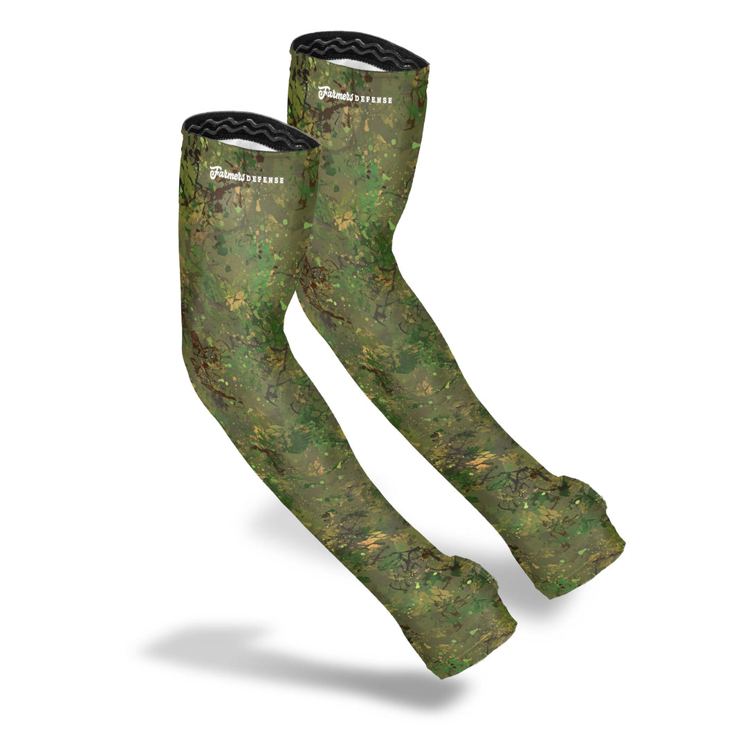 Nitrile Glove + Sleeve Pack - Green Brush Camo