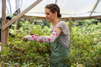 polka dot rose floral farmers defense sleeves