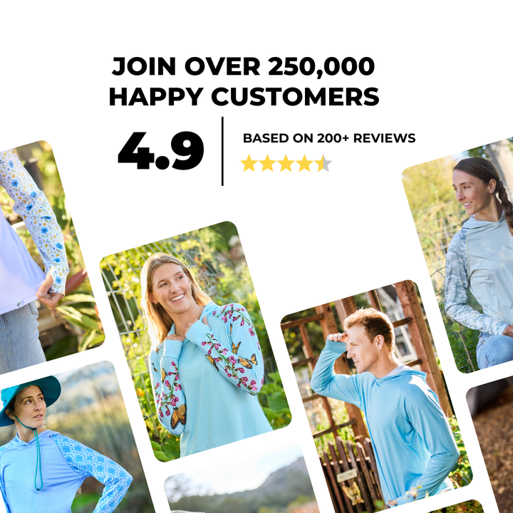 UV Hoodie - Women's - Royal Blue Damask