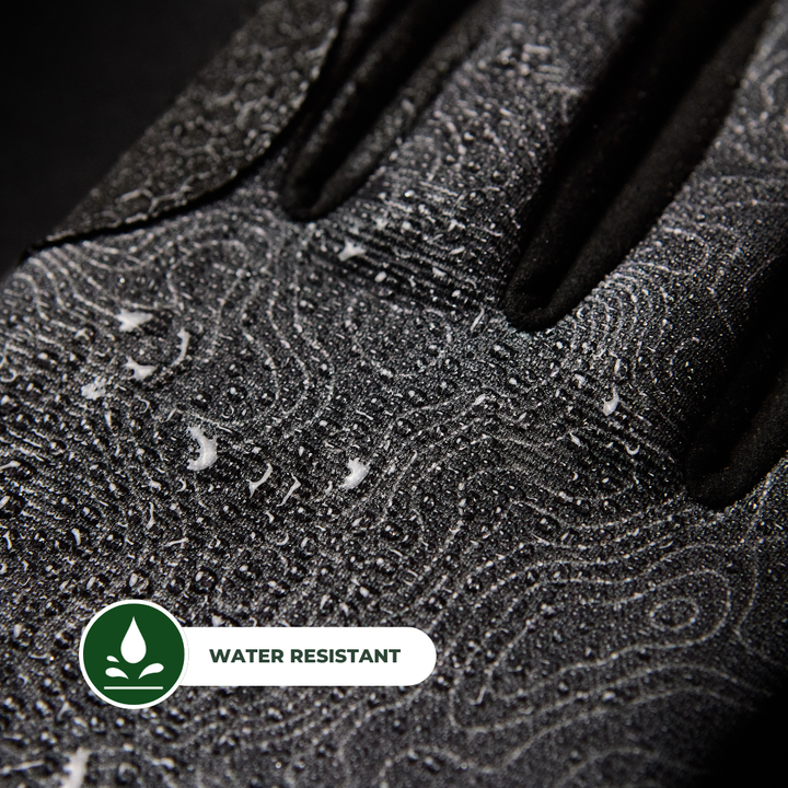 Waterproof Winter Gloves -  Topo Map - Black