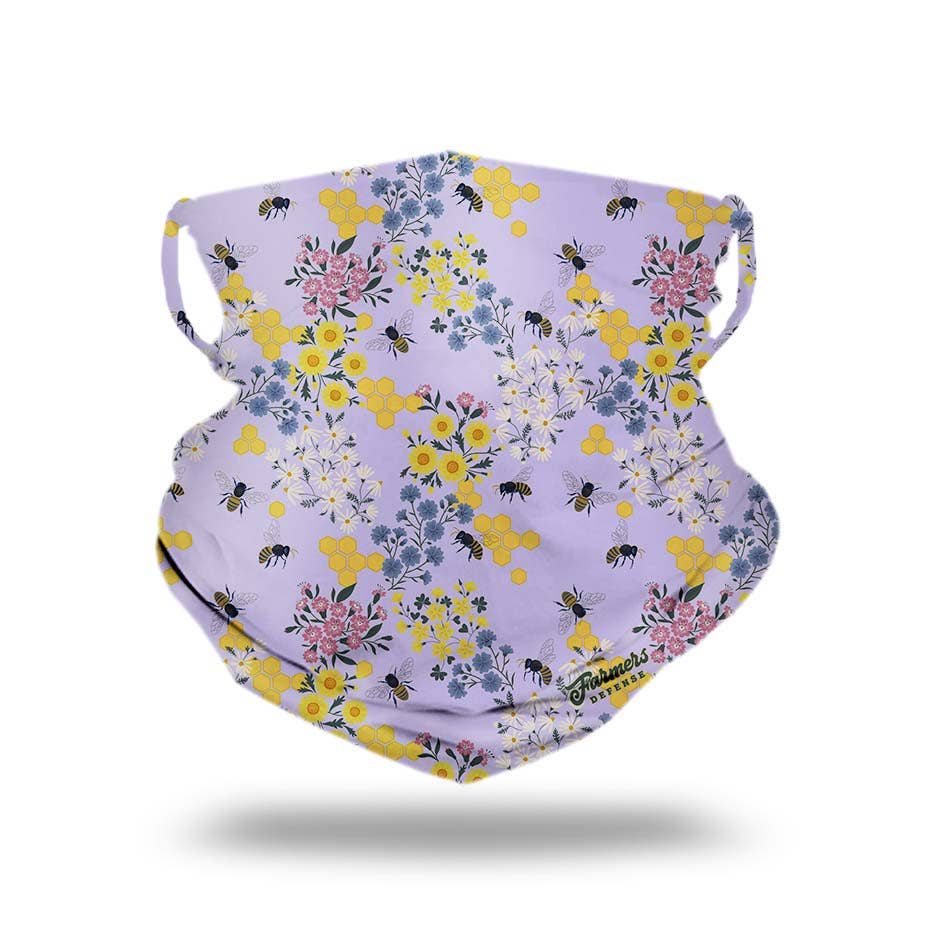 Farmers Neck Gaiter - Save the Bee's Lavender FINAL SALE