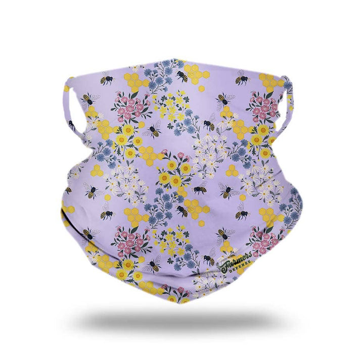 Farmers Neck Gaiter - Save the Bee's Lavender FINAL SALE