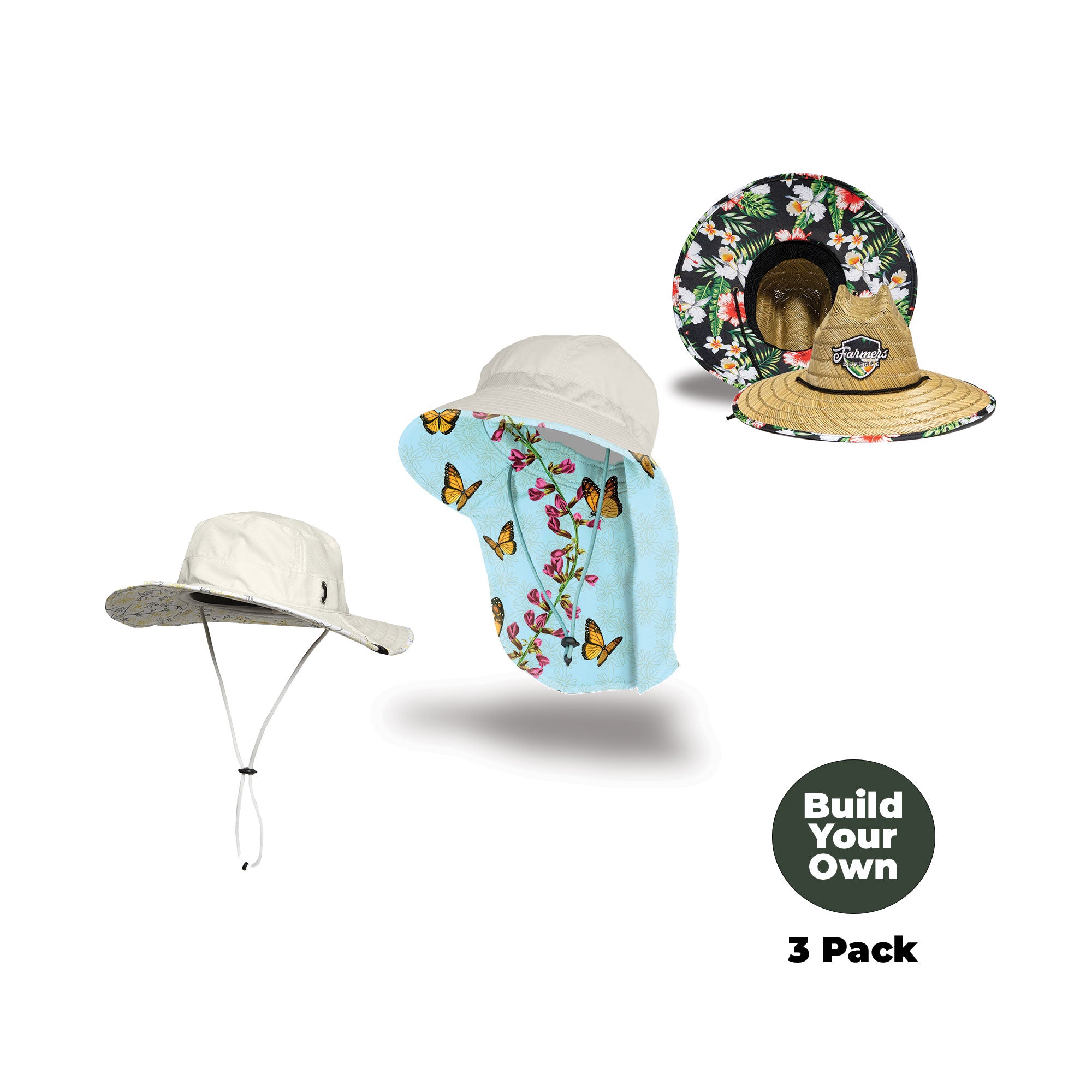 BYOB - Sun Hat 3 Pack