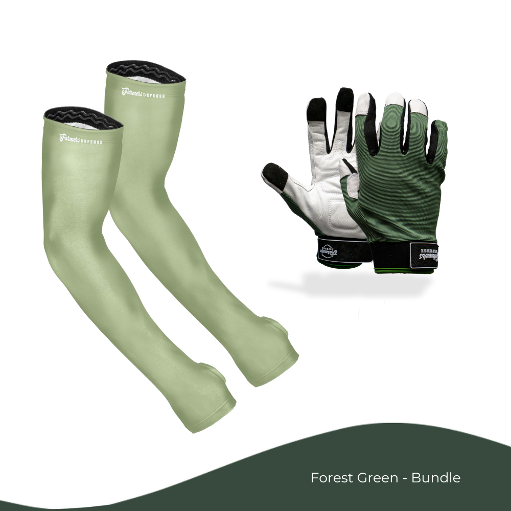 Forest Green - Bundle - Protection Sleeves & Gloves