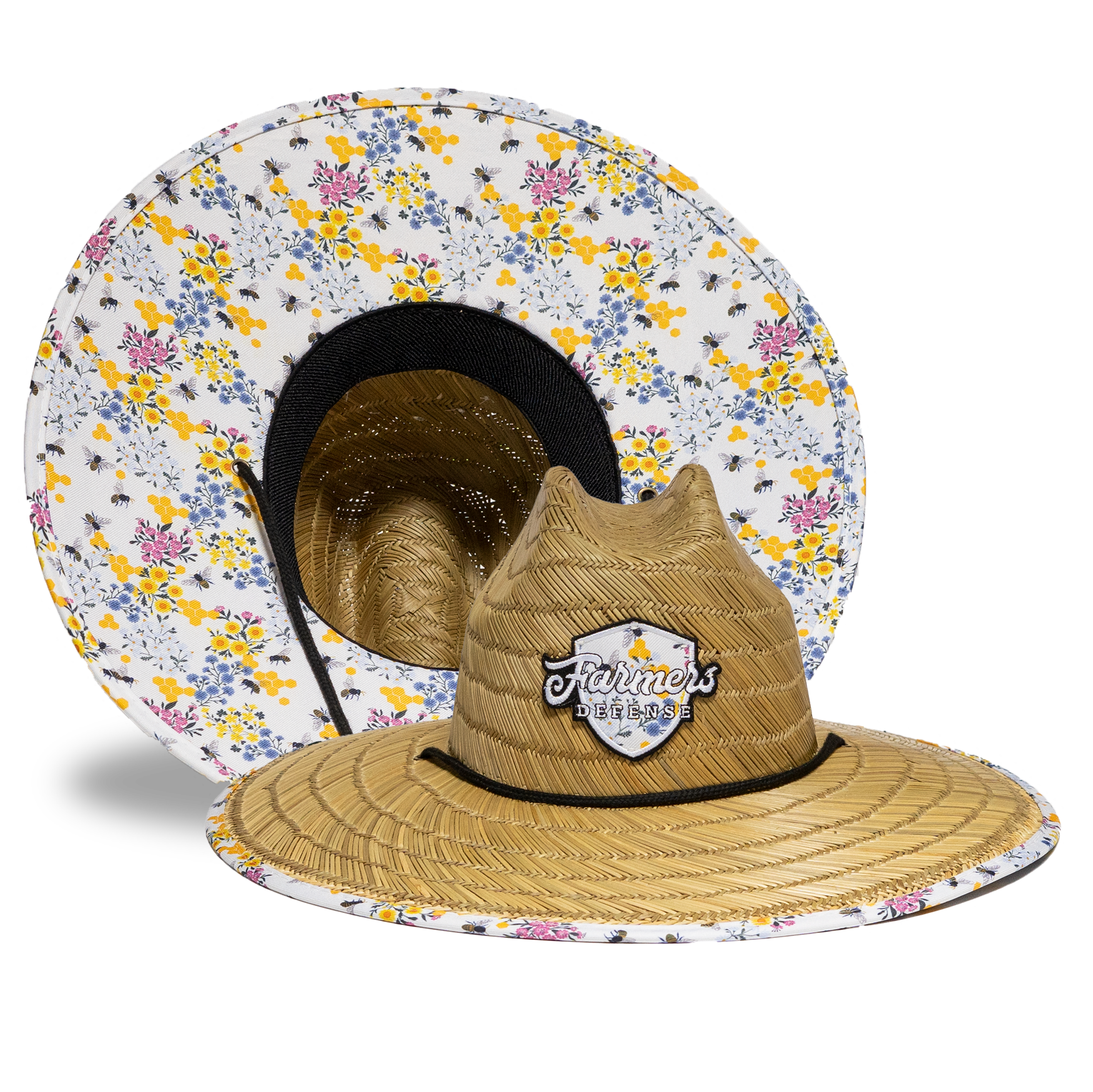 Farmers Defense Straw Hat - Save the Bee's Cream