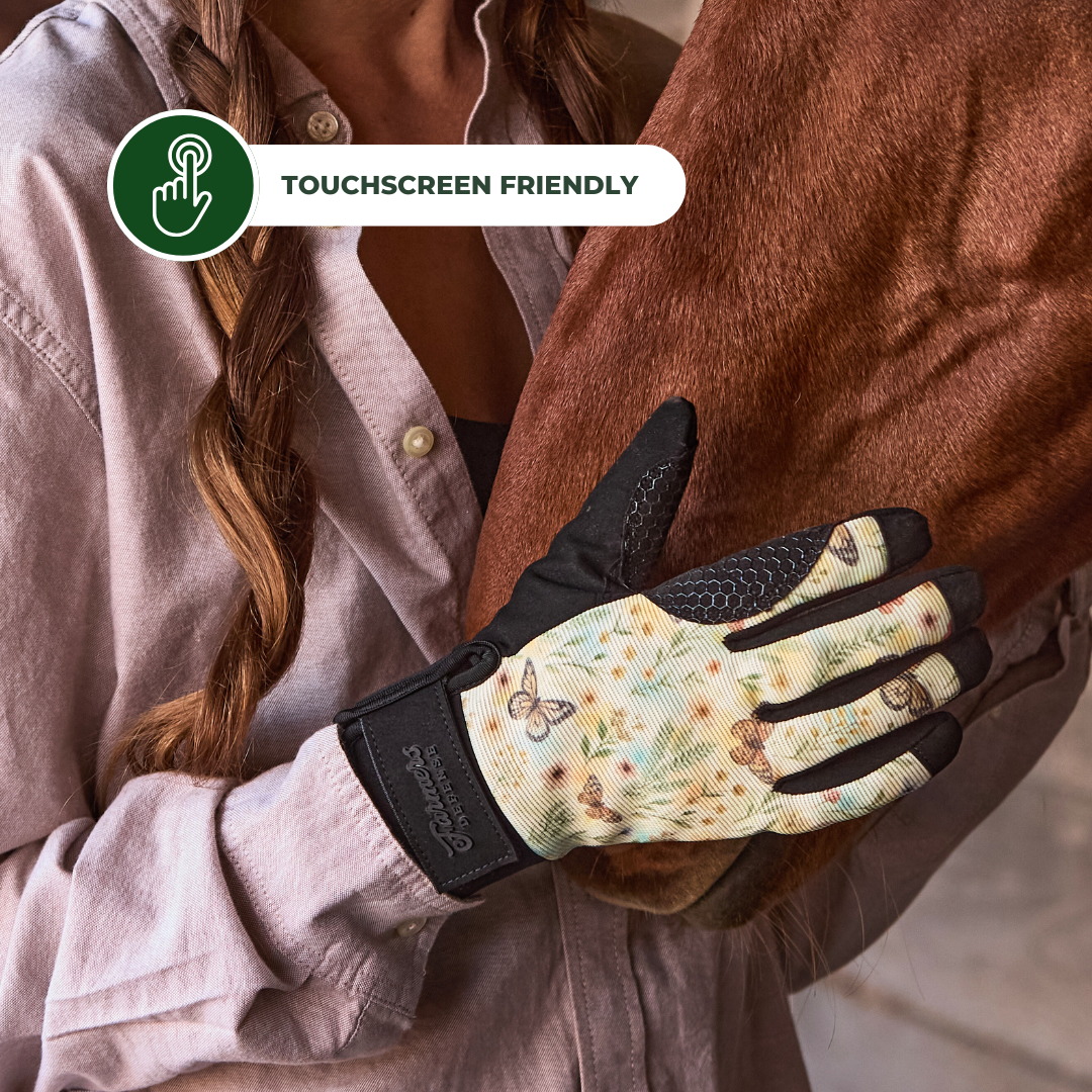 Waterproof Winter Gloves -  Topo Map - Black