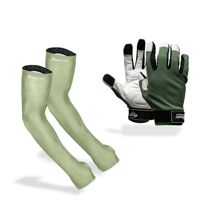 Forest Green - Bundle - Protection Sleeves & Gloves