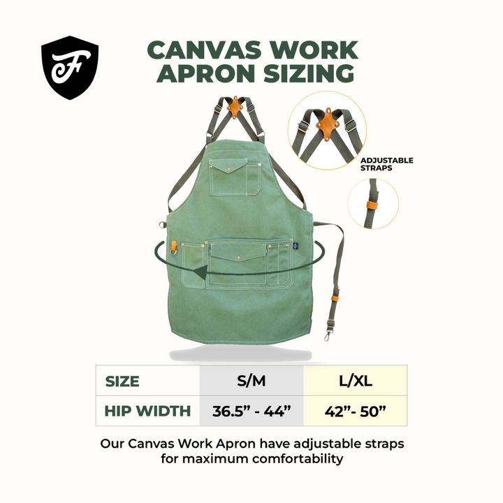 The Canvas Workhorse Apron - Jade