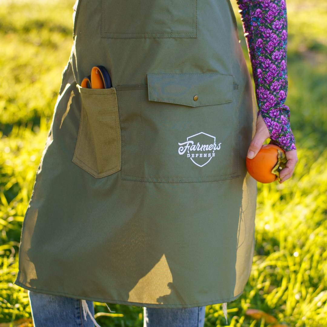 Farm & Trim Apron Cross Straps - Green FINAL SALE