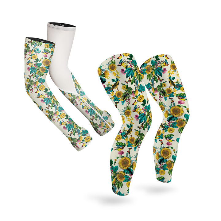 Leg & Arm Sleeves Bundle - Garden Flower