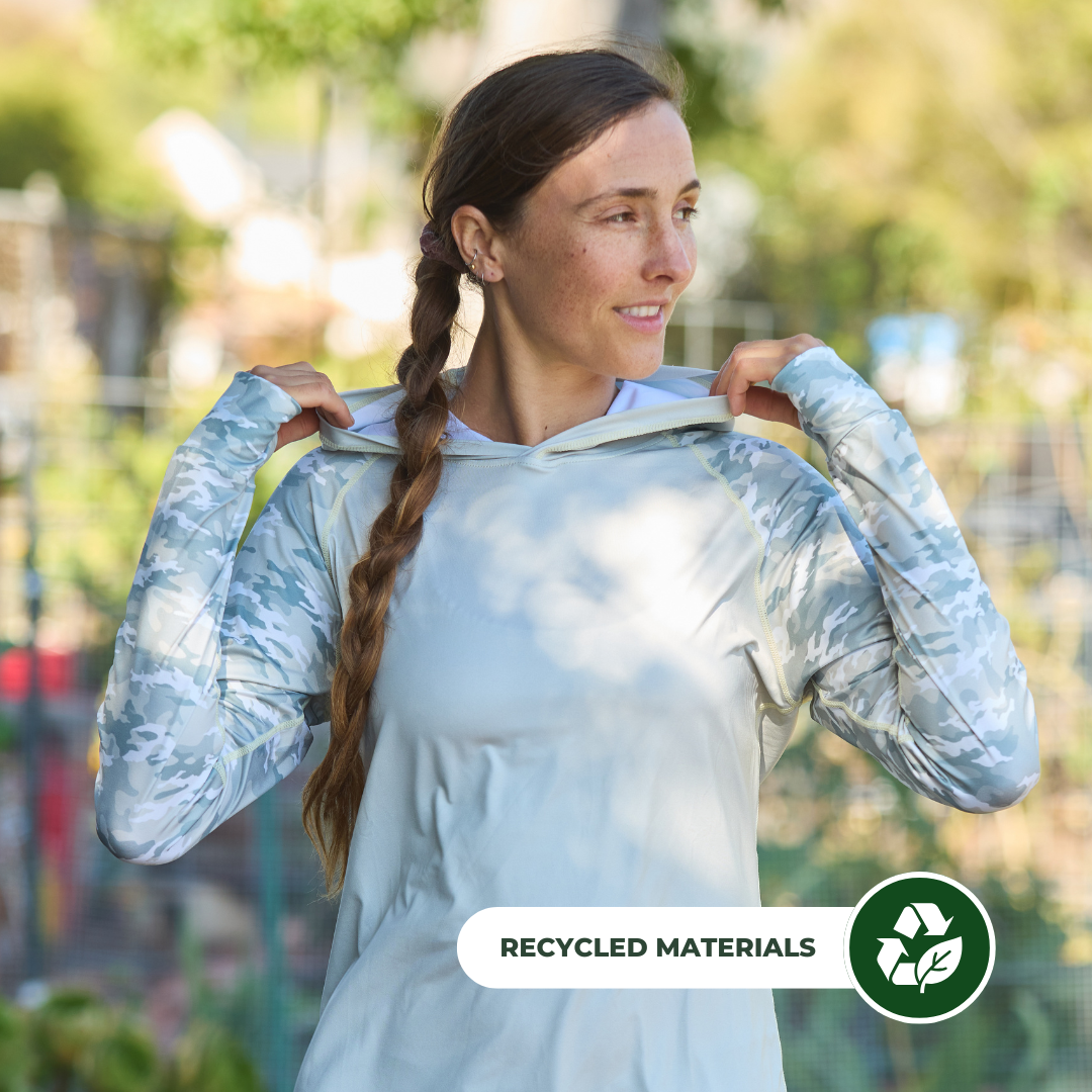 UV Hoodie - Women's - Light Green Camo