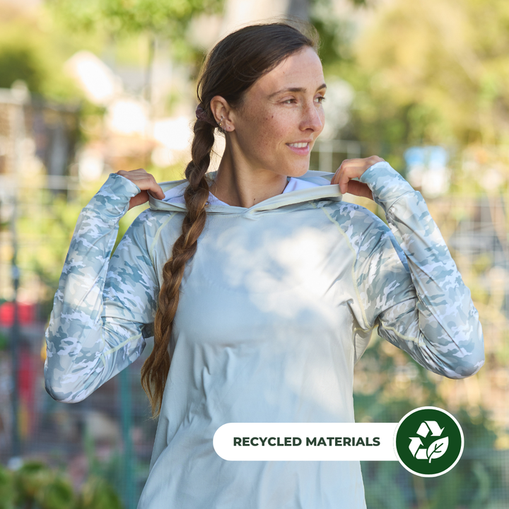 UV Hoodie - Women's - Light Green Camo