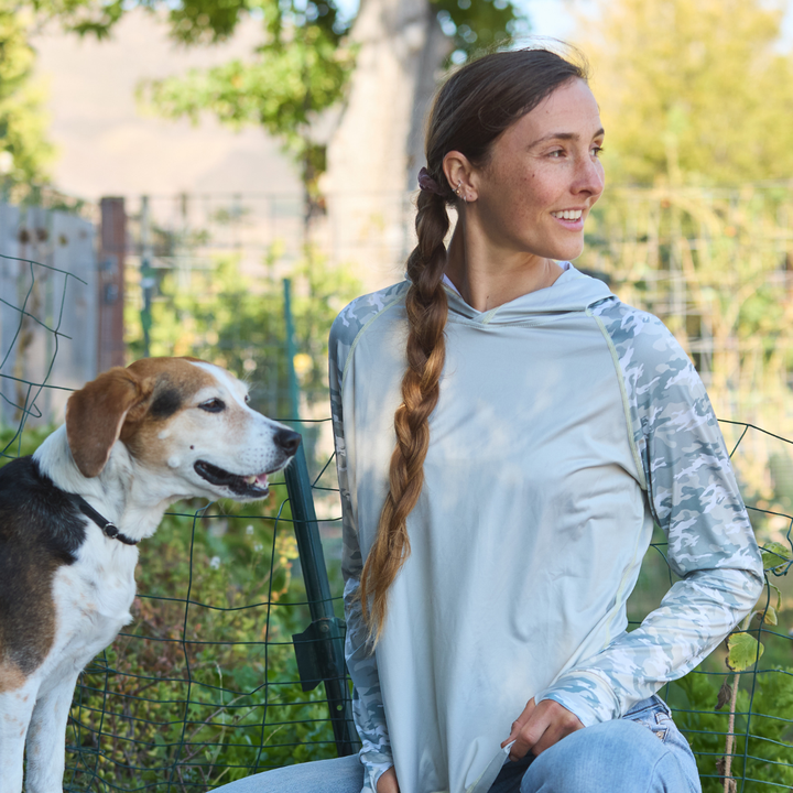 UV Hoodie - Women's - Light Green Camo
