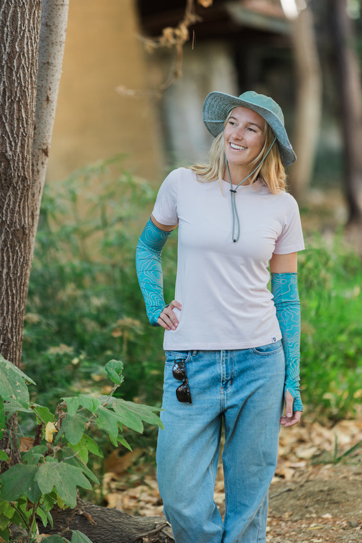 Venture Sun Hat - Topo Map Green