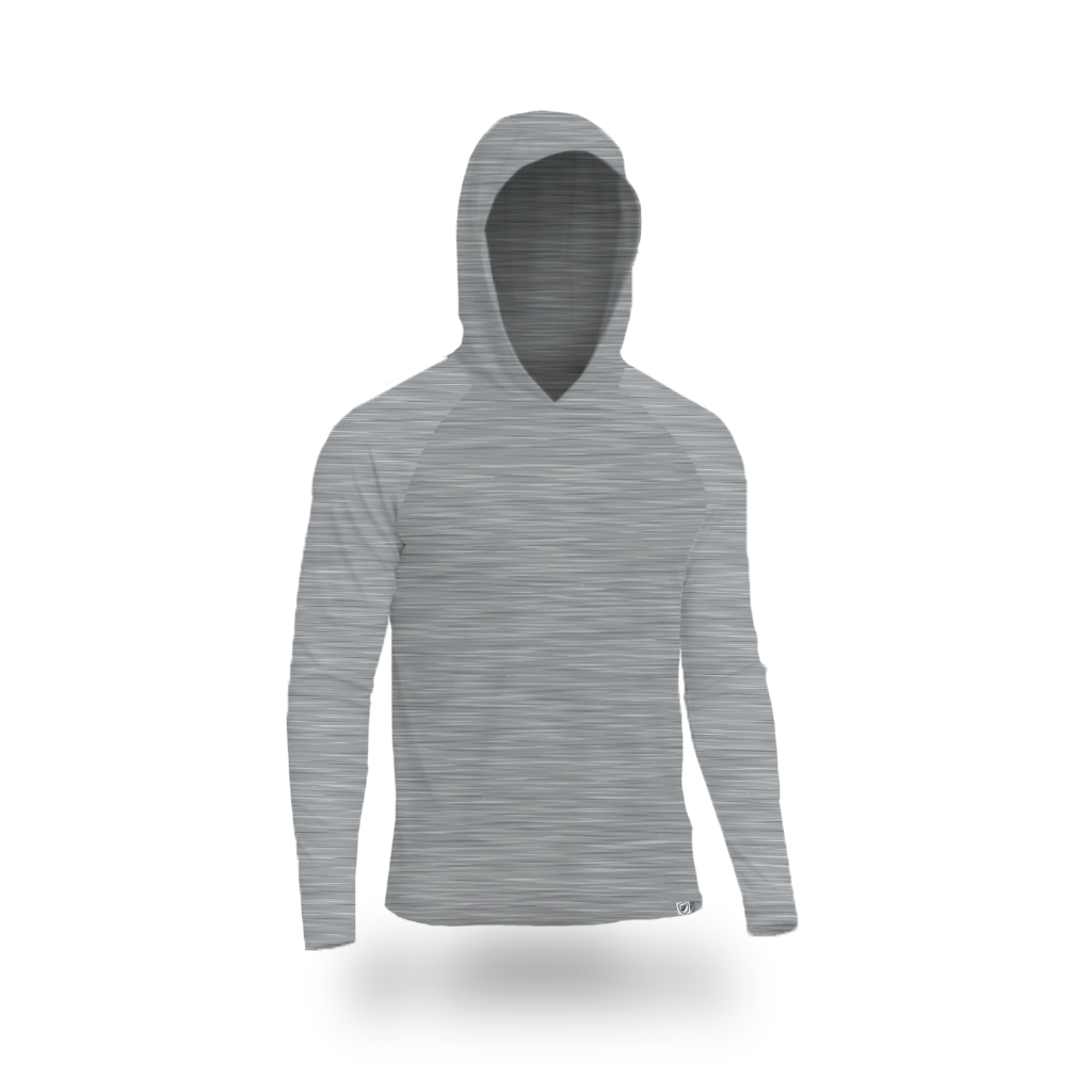 Men's UV Sun Hoodie - Heather Grey