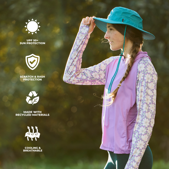 UV Hoodie - Women's - Painted Peony - Pink