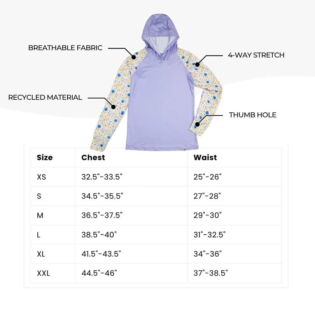 UV Hoodie - Women's - Pressed Flower's
