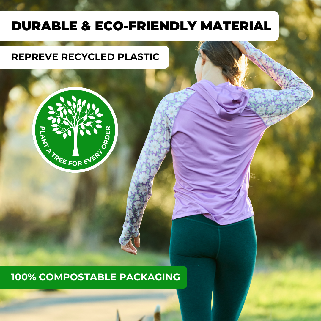 UV Hoodie - Women's - Painted Peony - Pink