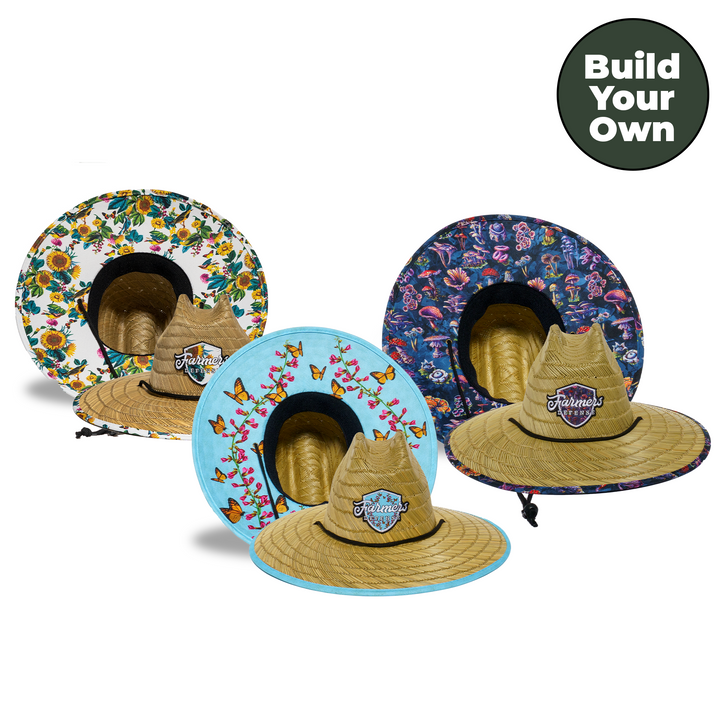 Straw Hats - BYO 3 Pack