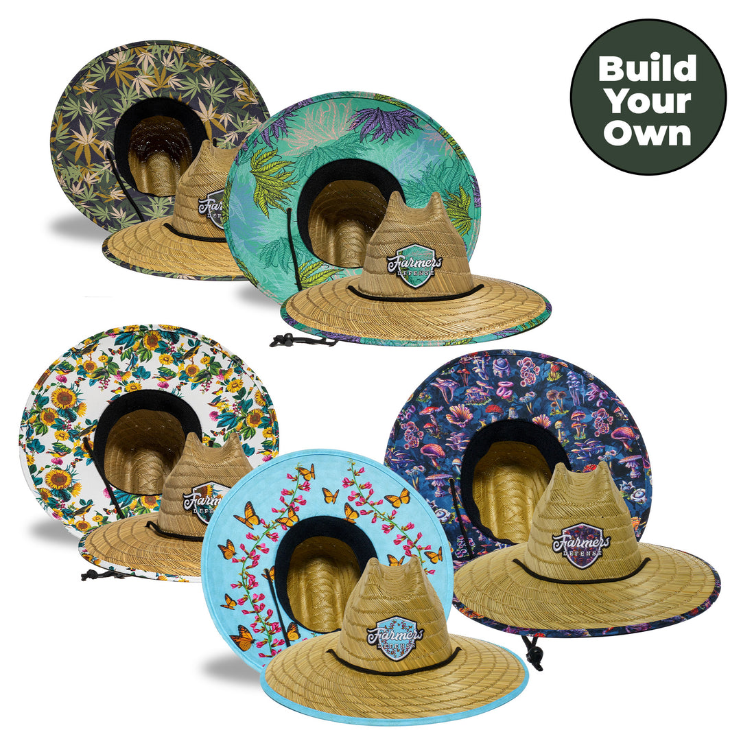 Straw Hats - BYO 5 Pack