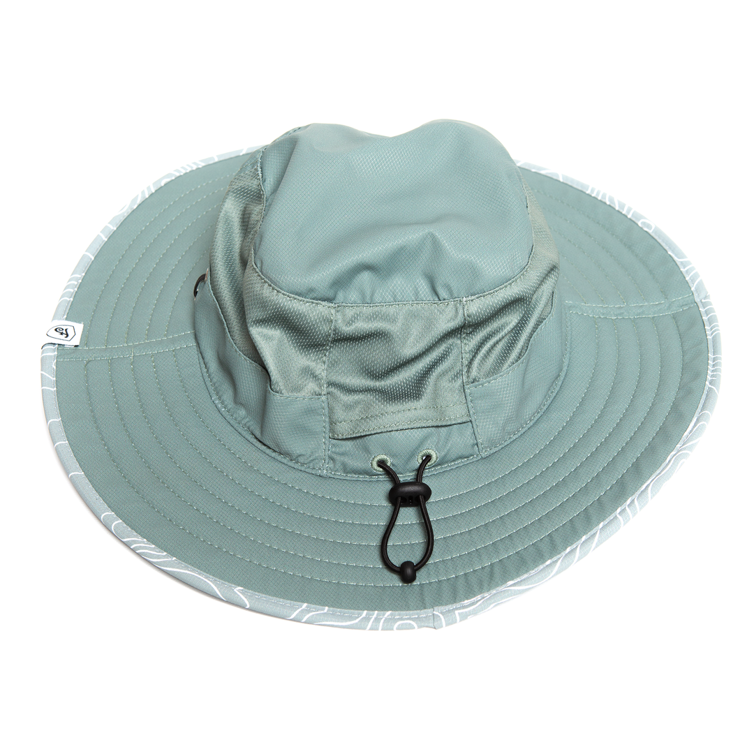 Venture Sun Hat - Topo Map Green