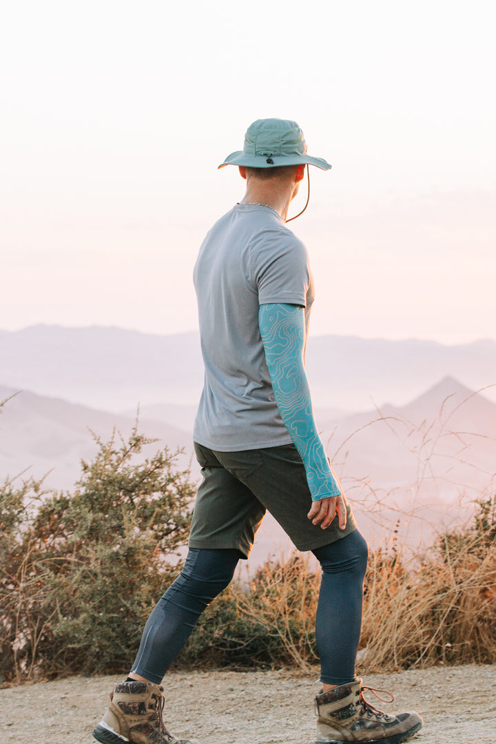 Venture Sun Hat - Topo Map Green
