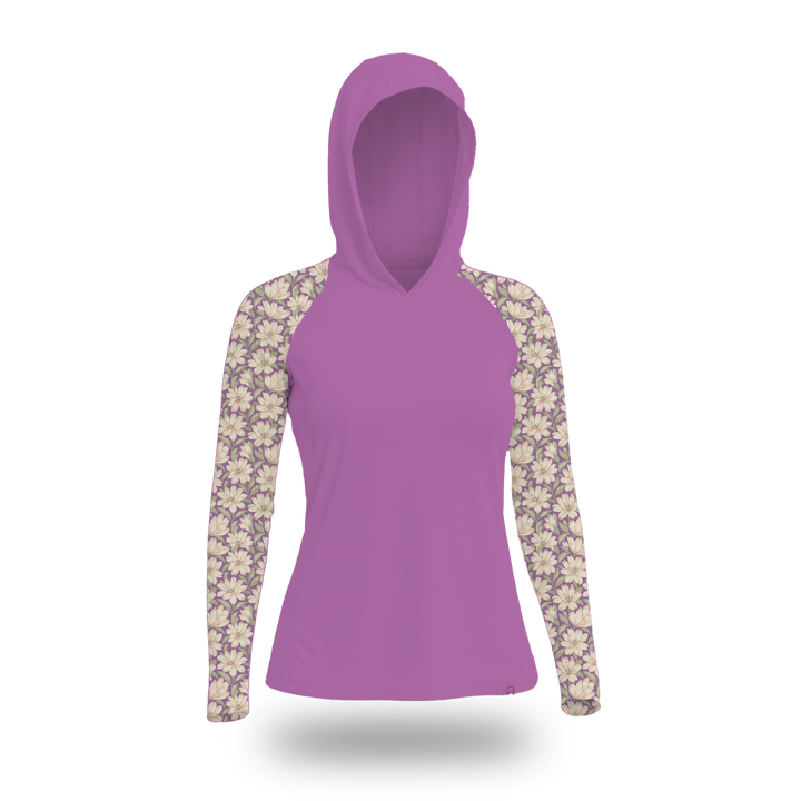 UV Hoodie - Women's - Painted Peony - Pink