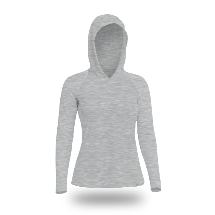 Women's UV Sun Hoodie - Heather Grey