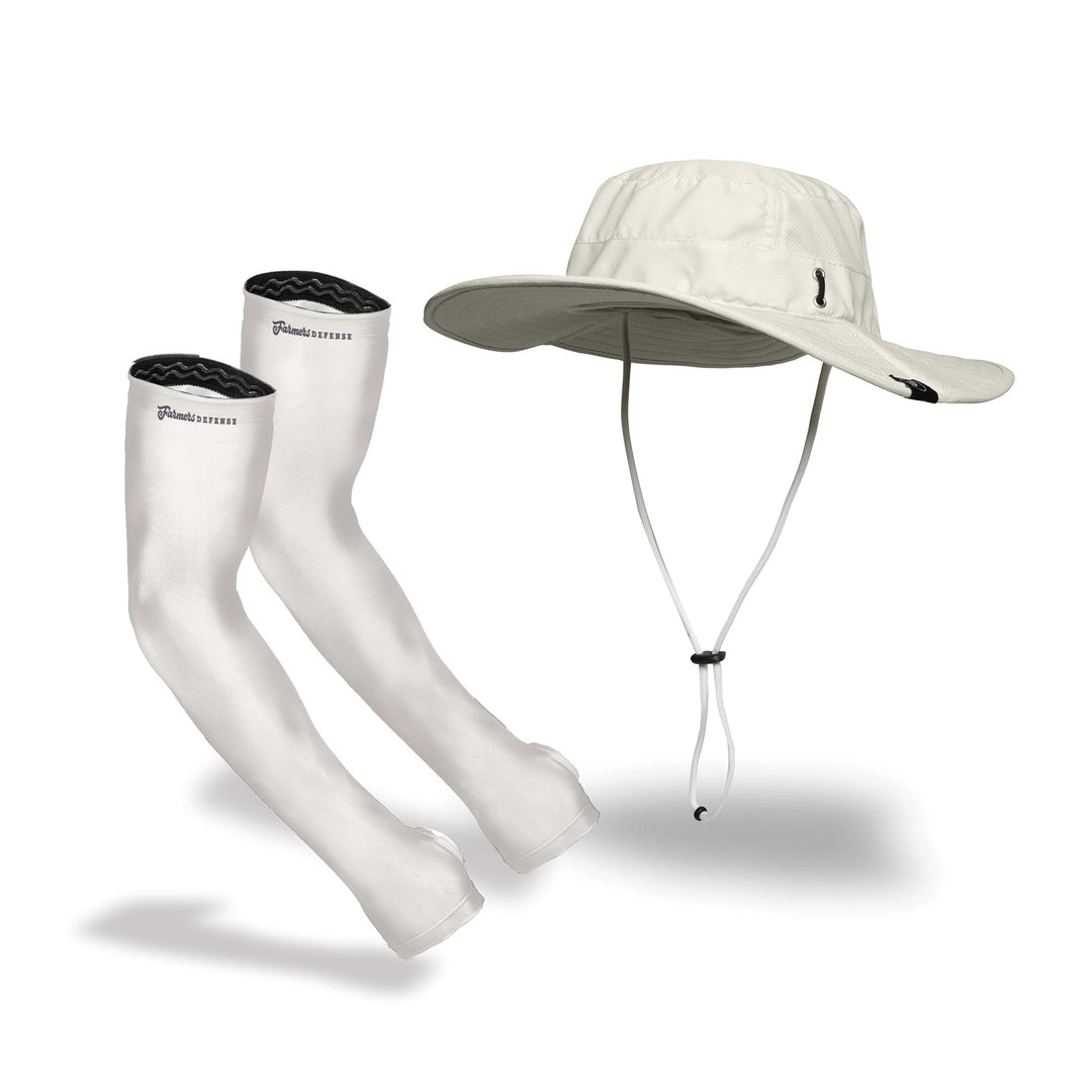 Venture Hat + Sleeves - Cream Bundle