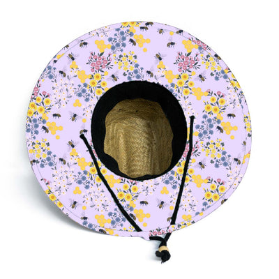 Farmers Defense Straw Hat - Save the Bee's Lavender